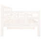 Slaapbank Massief Grenenhout Wit 80X200 Cm