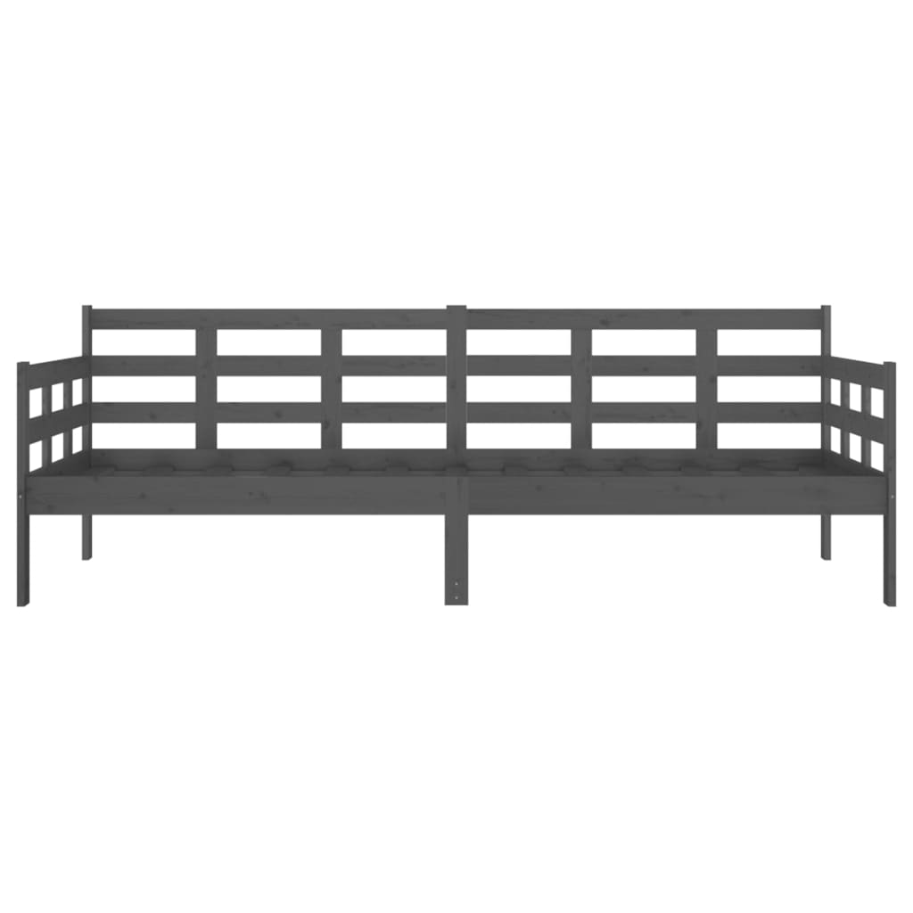 Slaapbank Massief Grenenhout Grijs 80X200 Cm