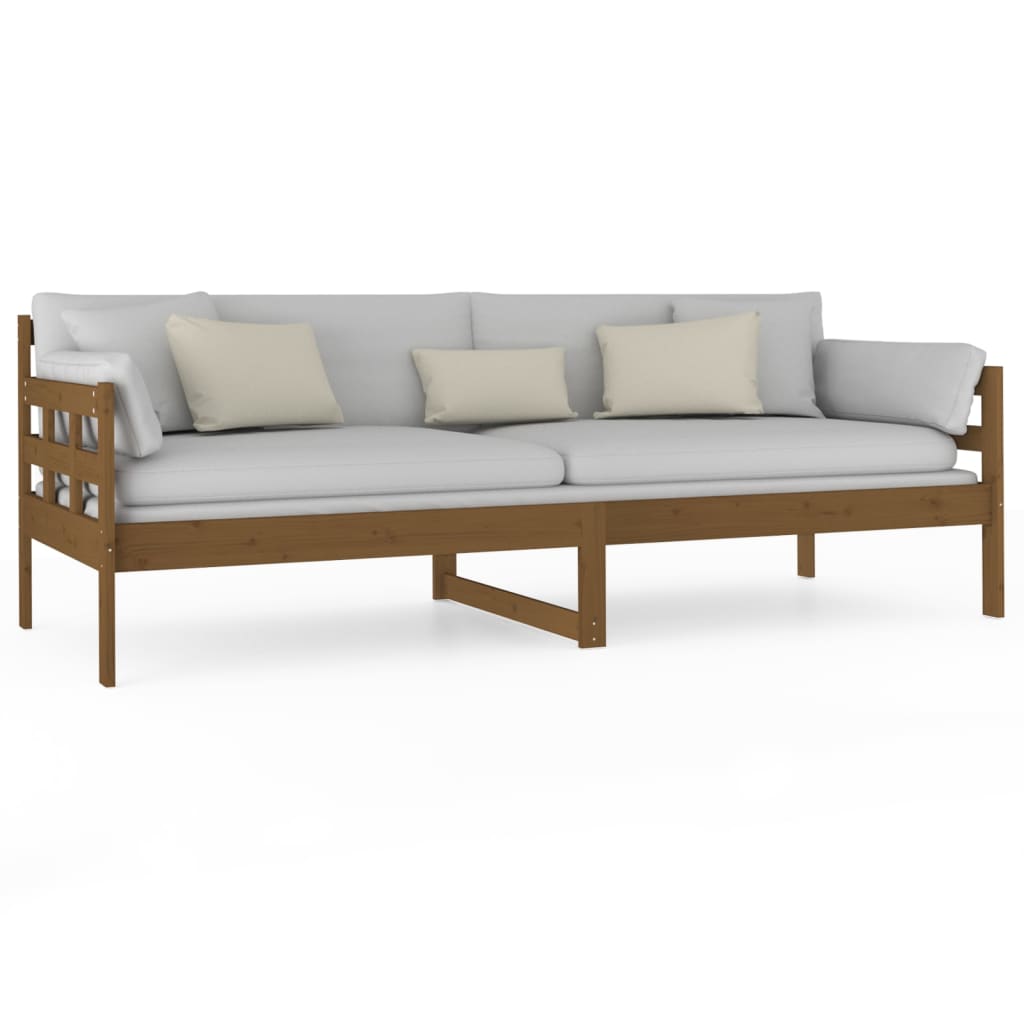 Slaapbank Massief Grenenhout Honingbruin 80X200 Cm