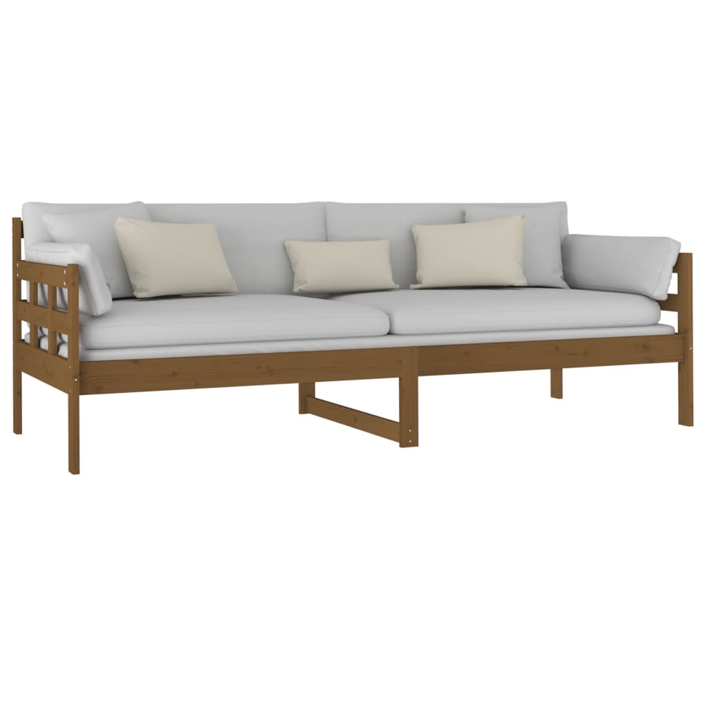 Slaapbank Massief Grenenhout Honingbruin 80X200 Cm