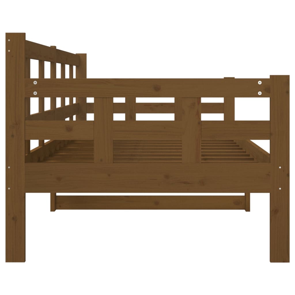 Slaapbank Massief Grenenhout Honingbruin 80X200 Cm