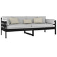 Slaapbank Massief Grenenhout Zwart 80X200 Cm