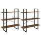 Hoge Kast 100X30X210 Cm Bewerkt Hout Bruineikenkleurig