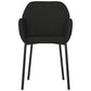 Eetkamerstoelen 2 St Fluweel Zwart