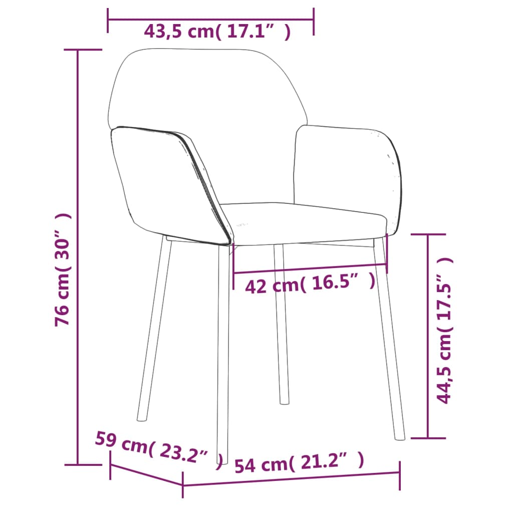 Eetkamerstoelen 2 St Fluweel Zwart