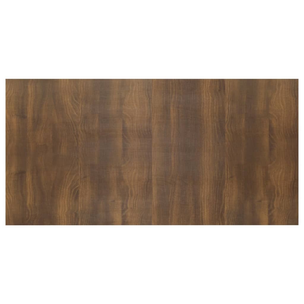 Hoofdbord Met Kastjes Bewerkt Hout Bruineikenkleurig