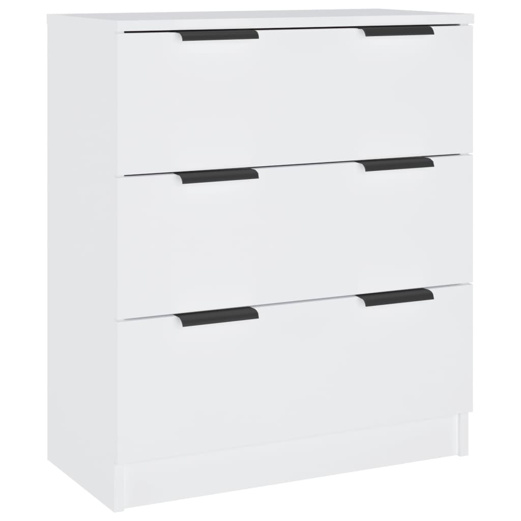 3 St Dressoirs Bewerkt Hout Wit