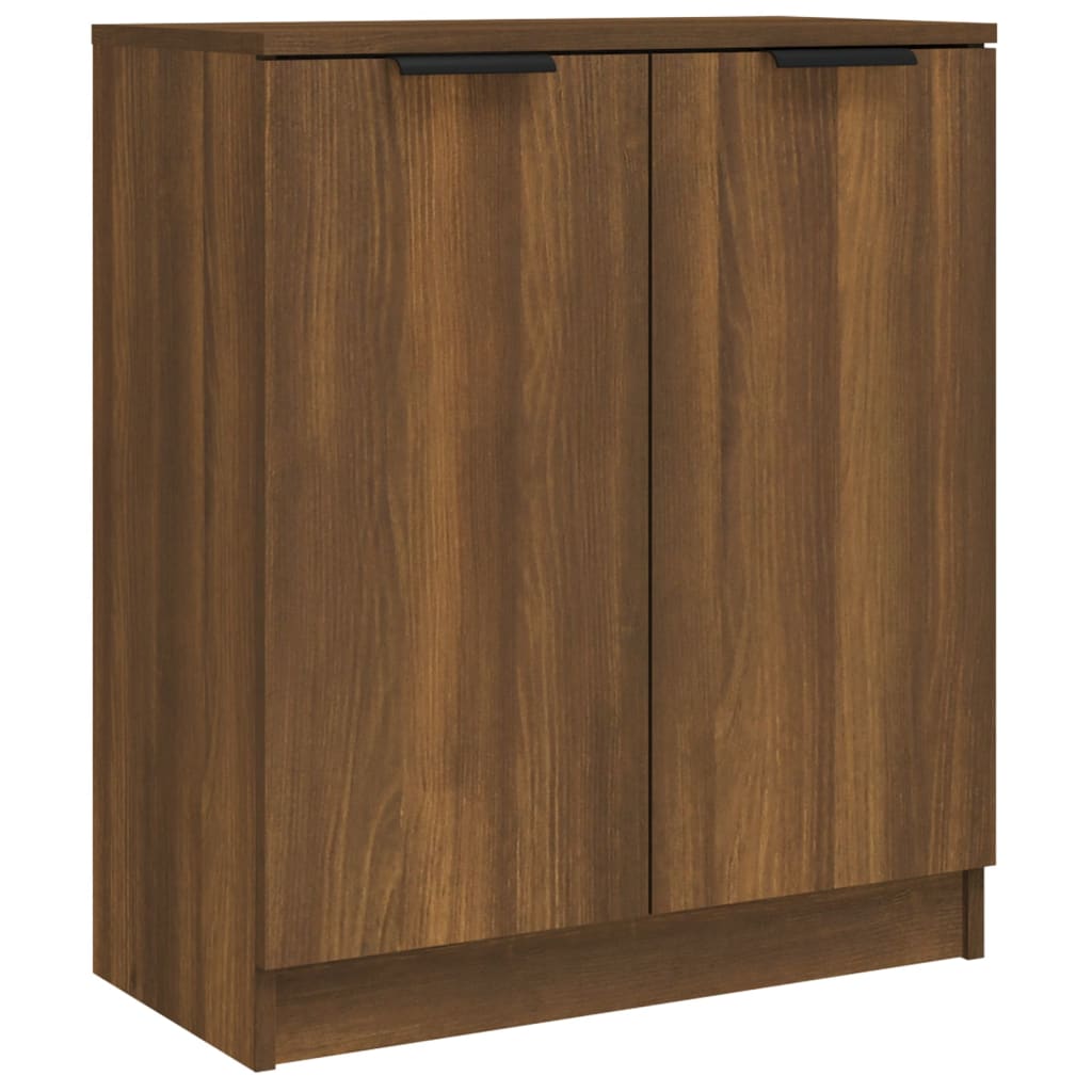 3 St Dressoirs Bewerkt Hout Bruineikenkleurig