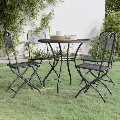 5-Delige Tuinset Metaalgaas Antracietkleurig