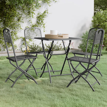5-Delige Tuinset Metaalgaas Antracietkleurig