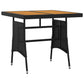 3-Delige Tuinset Poly Rattan Zwart
