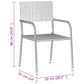 3-Delige Tuinset Poly Rattan Zwart