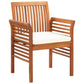 Tuinstoelen 4 St Met Kussens Massief Acaciahout