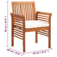 Tuinstoelen 4 St Met Kussens Massief Acaciahout