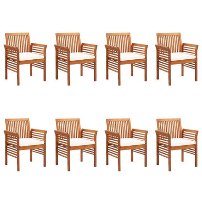 Tuinstoelen 8 St Met Kussens Massief Acaciahout
