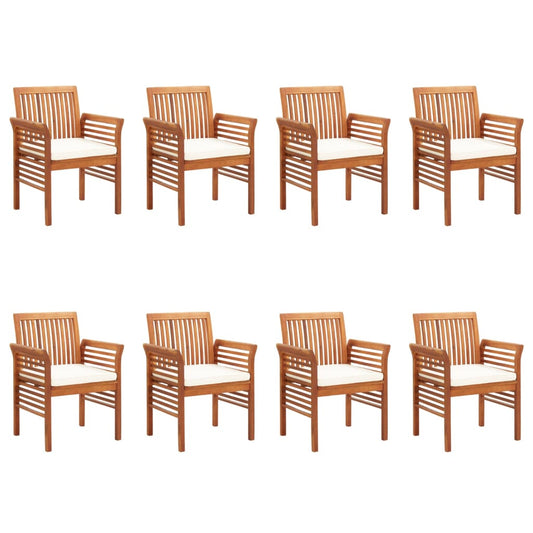 Tuinstoelen 8 St Met Kussens Massief Acaciahout