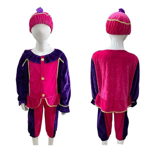 Sinterklaas Verkleedset Pietenpak Paars-Roze 5-7 Jaar