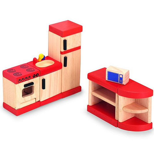 Pintoy Rode Keuken Voor Poppenhuis