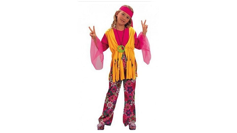 Clown Kinderkostuum Hippie Meisje 7-9 Jaar
