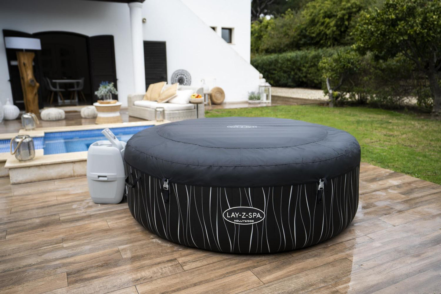 Bestway Lay-Z-Spa Hollywood Airjet Opblaasbare Hottub Met Leidene Verlichting (4-6 Persoon)