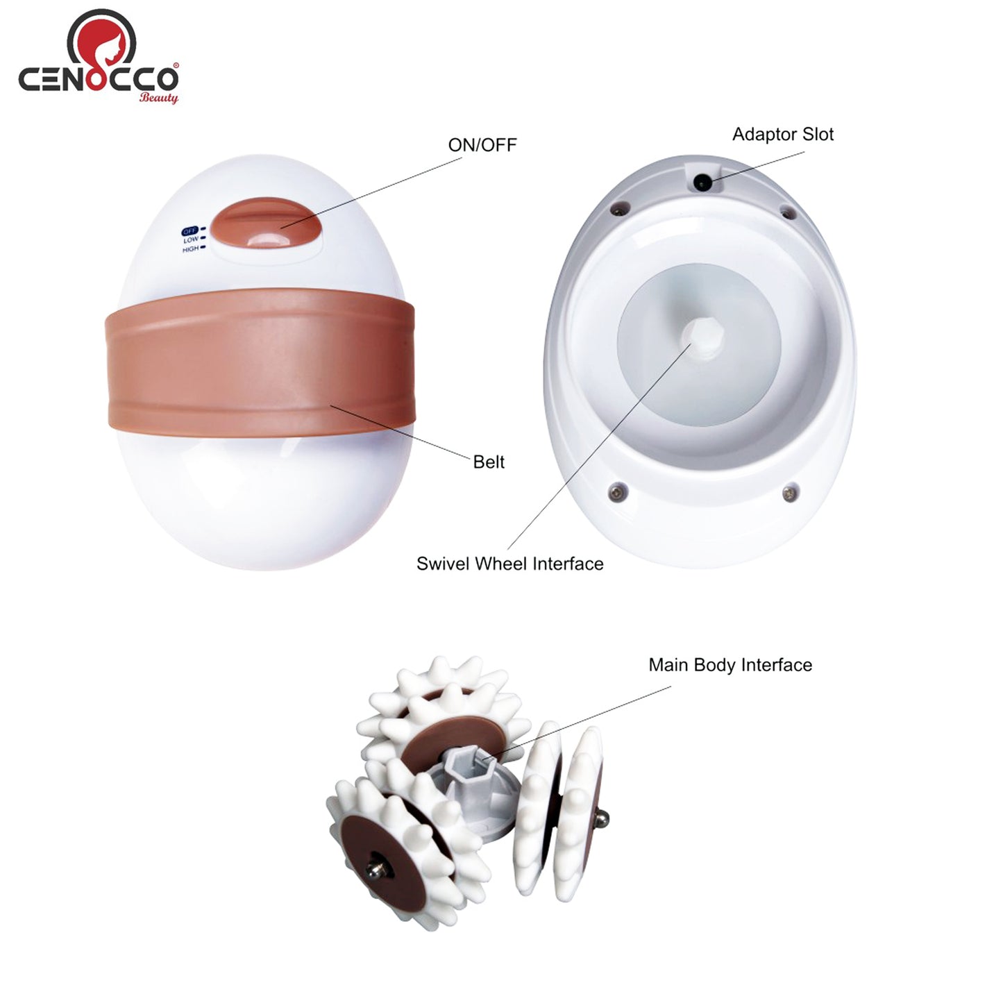 Cenocco Beauty Body Slimmer Massager