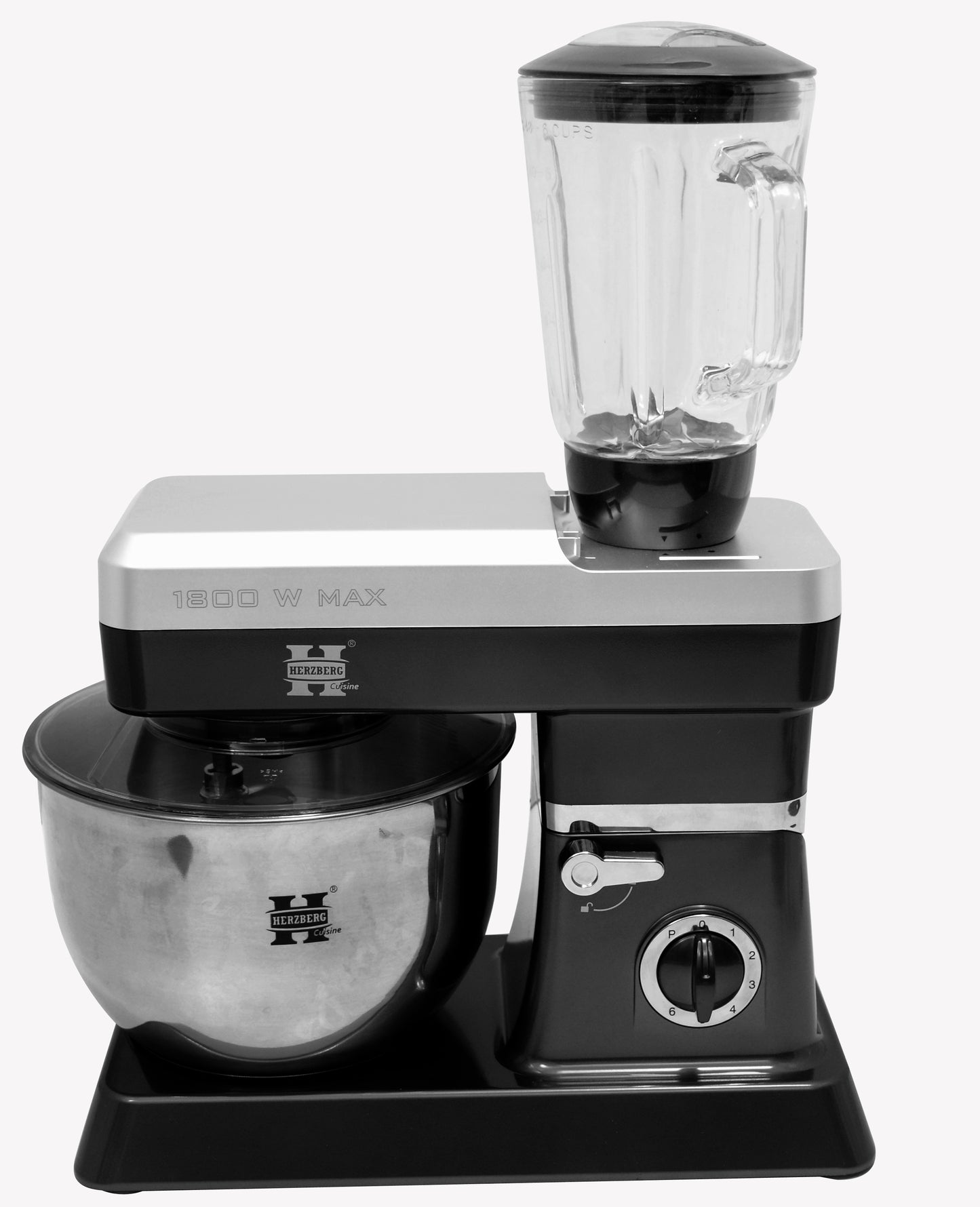 Herzberg Cooking Herzberg Hg-5065; Robot Mixeur 1800 W Max 6.5L Rood