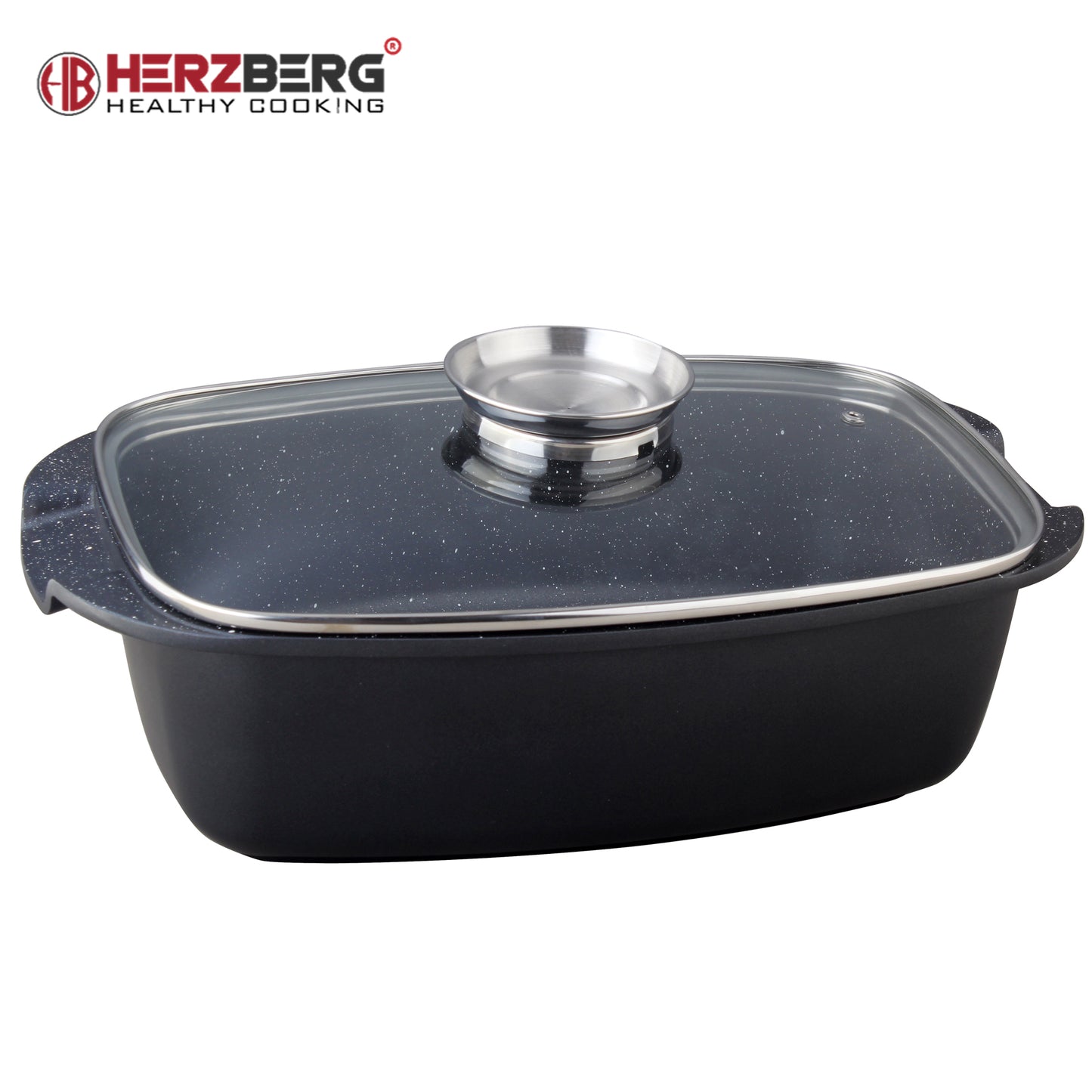 Herzberg Cooking Herzberg Hg-7032Rg: 32 Cm Marmeren Coating Grill