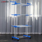 Herzberg Home & Living Herzberg Hg-8034Blu: Moving Clothes Rack - Blauw