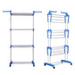 Herzberg Home & Living Herzberg Hg-8034Blu: Moving Clothes Rack - Blauw