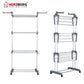 Herzberg Home & Living Herzberg Hg-8034Gry: Moving Clothes Rack - Grijs