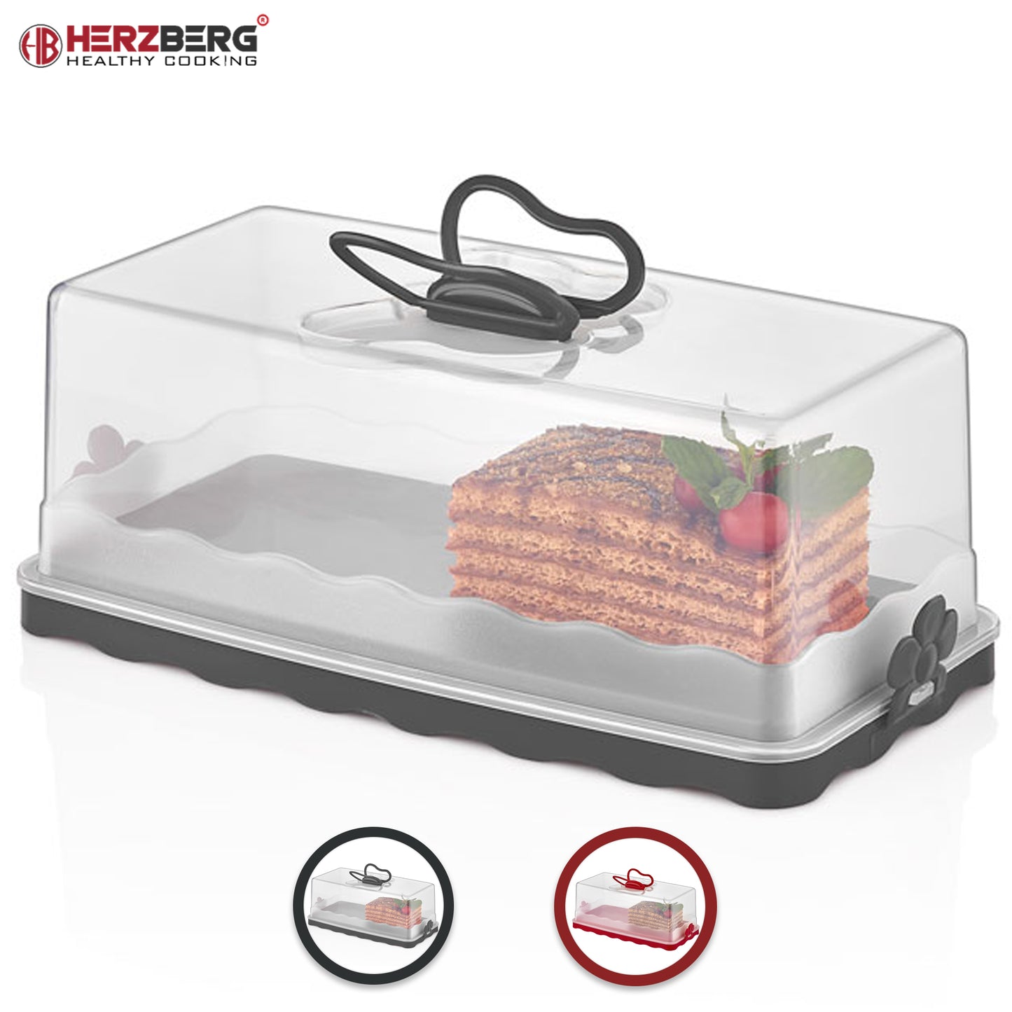 Herzberg Cooking Herzberg Baton Cake Dome Rood