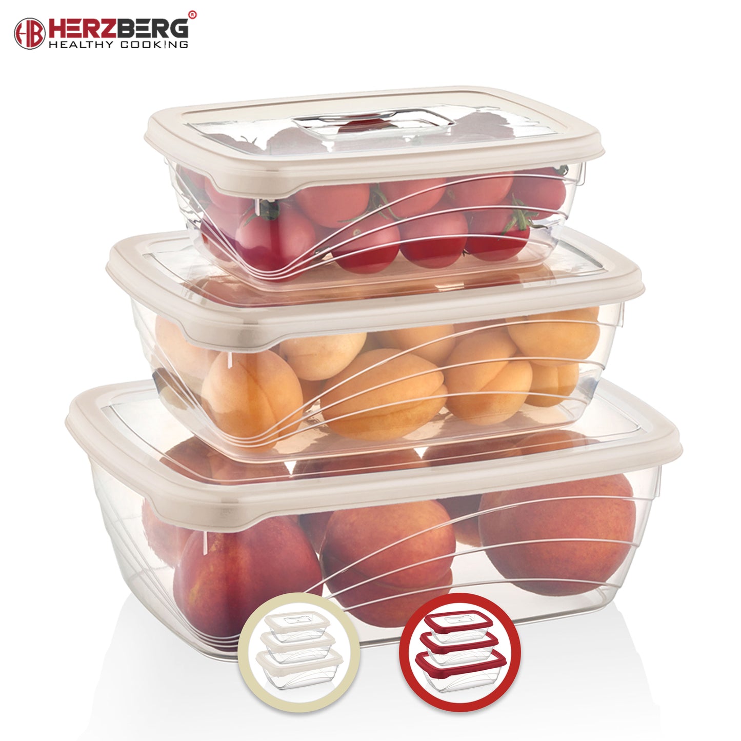 Herzberg Cooking Herzberg 3-Delige Bio Saver Box-Set Ivoor