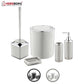 Herzberg Home & Living Herzberg Hg-Oky6321: 5-Delige Badkamerset - Dubbellaagse Kleur Grijs