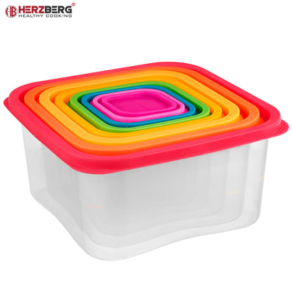 Herzberg Cooking Herzberg 8-In-1 Vierkante Containerset Voor Voedselopslag