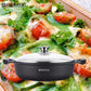 Herzog Gegoten Braadpan Van 32 Cm Met Siliconen Handgrepen