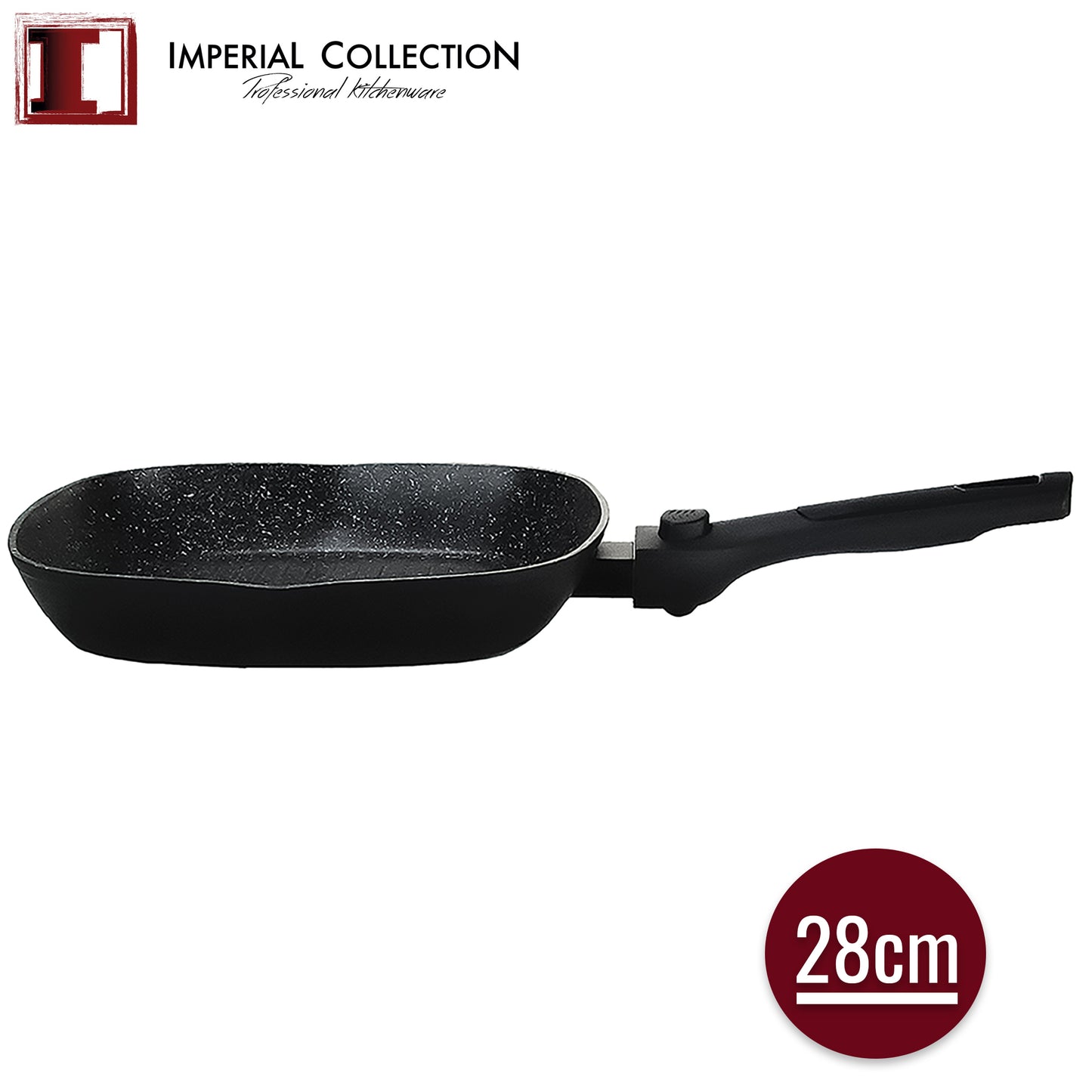 Imperial Collection Grillpan Van 28 Cm Met Afneembaar Handvat