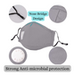 Non-Surgical Face Mask Wasbaar Katoenen Masker Met Carbon 2-Filters