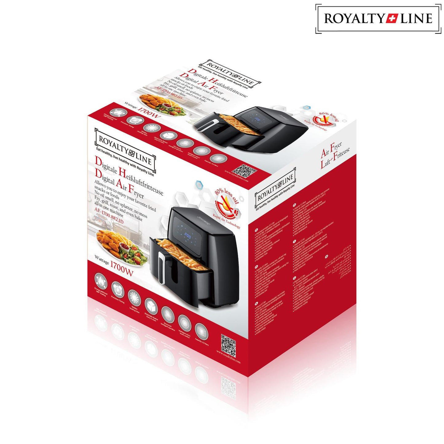 Royalty Line 1700 Digitale Air Fryer