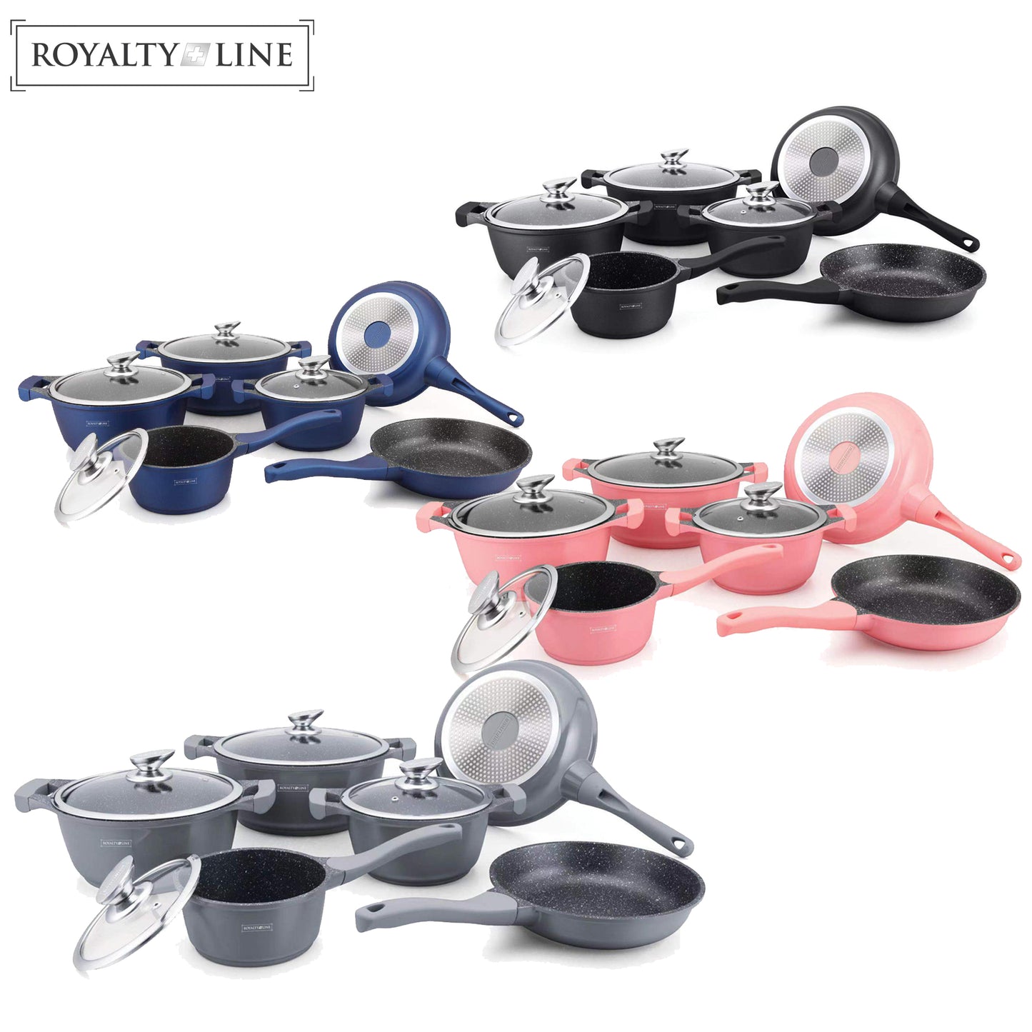 Royalty Line 10-Delige Pan Met Keramische Coating Blauw