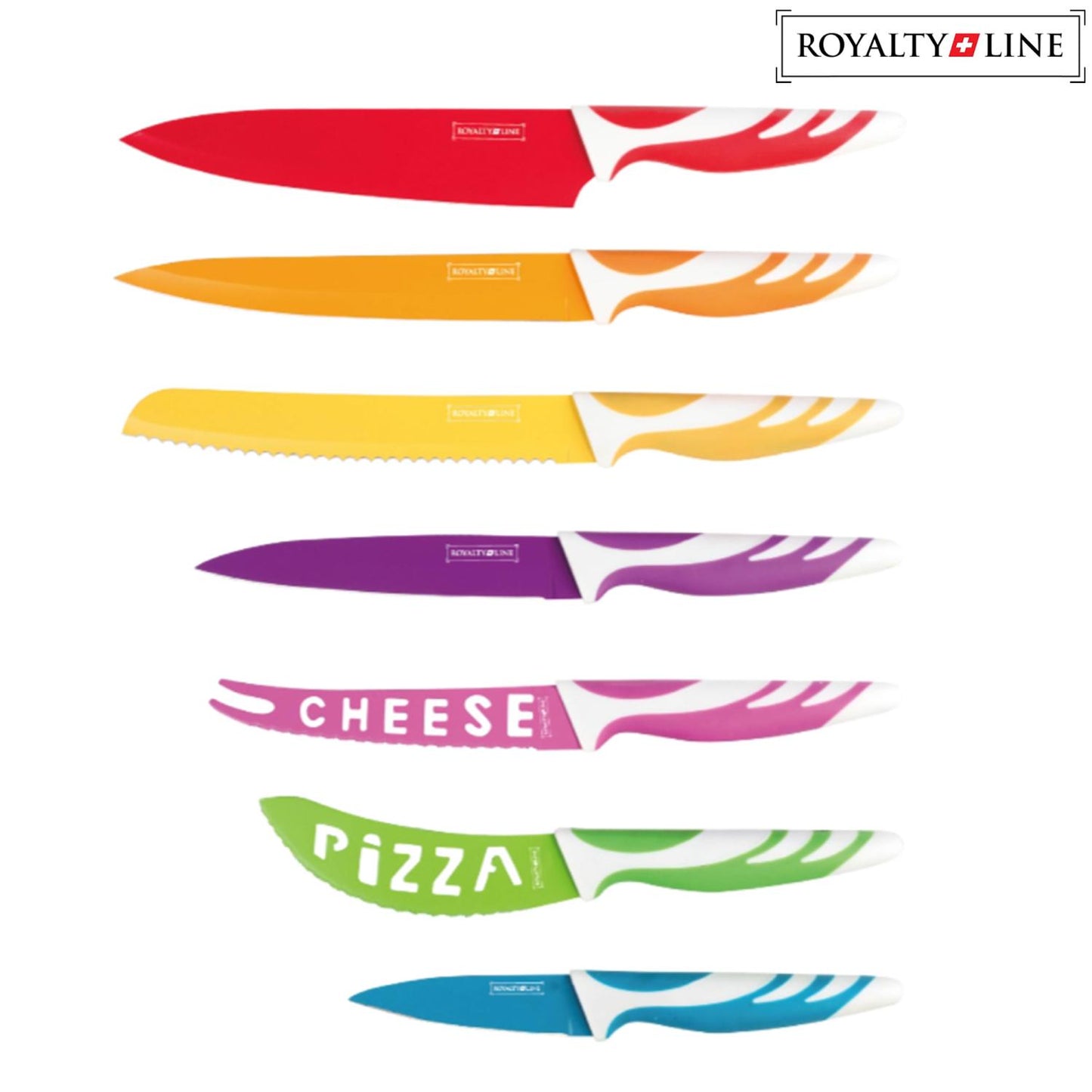 Royalty Line 7-Delige Multi-Gekleurde Messenset